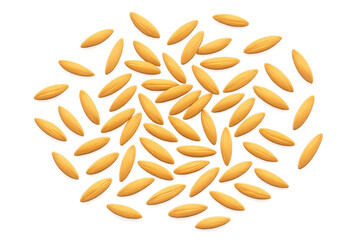 Fototapeta premium Realistic paddy rice grains falling on transparent background, creating a visually appealing arrangement