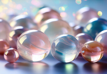 Marbled Glass Spheres