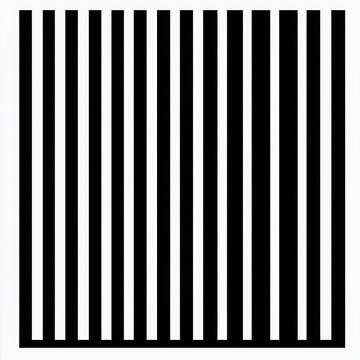 contour of a barcode pattern arranged in square silhouette art