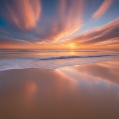 Fototapeta premium Golden Hour on the Shore