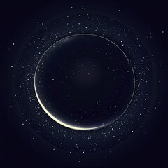 light glow effect on black background