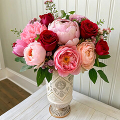 The Image show in bouquet of Roses.