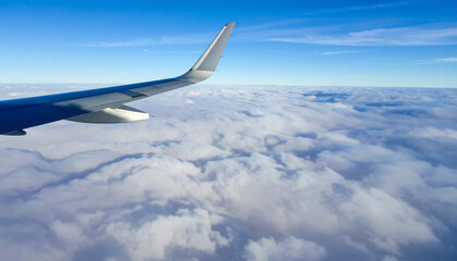 Obraz premium wing of airplane