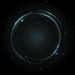 light glow effect on black background