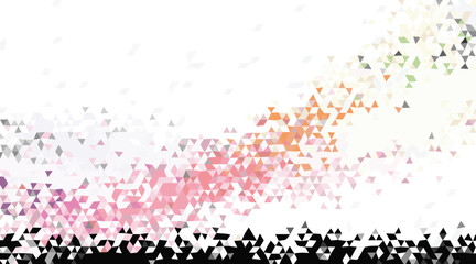 Pink orange geometric abstract pattern vector