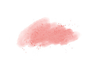Blush pink watercolor stains Paint stroke hand drawn for illustration design, invitation and valentine .Abstract watercolor background.