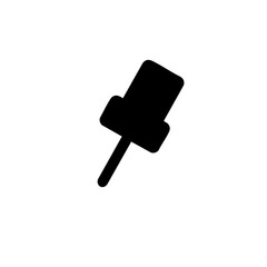 押しピン黒/WEB対応SVGデータ