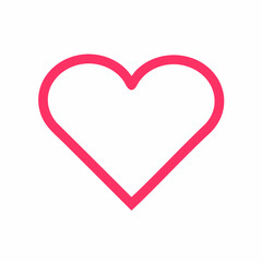 heart縁取り赤/WEB対応SVGデータ