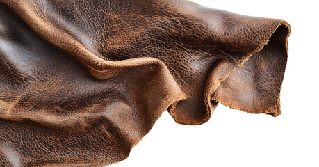 Leather Grain for Fashion and Textile Projects - Isolated on White Background
