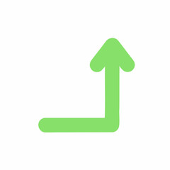 矢印上向き緑/WEB対応SVGデータ