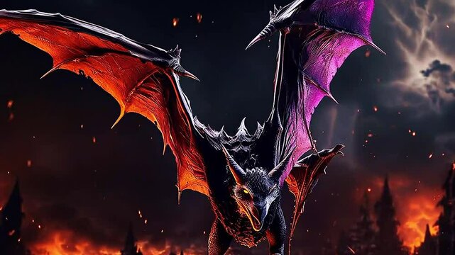 Galaxy Version of bat world,ai generative