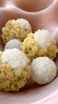 Exploring Tonsil Stones Anatomy, Biology, and Health Implications with Close Up Texture of Medical Conditions and Common Issues