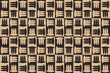 Fototapeta premium Circle Shapes and Designs Brown Colors Geometric Pattern Abstract Background Geometric Background