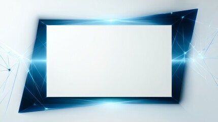 Obraz premium Modern Geometric Frame with Sparkling Light Effects and Empty Space