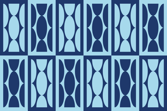 Circle Shapes and Designs Blue Colors Geometric Pattern Abstract Background Geometric Background