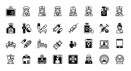 Medical Icon Set Collection