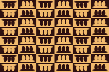 Circle Shapes and Designs Brown Colors Geometric Pattern Abstract Background Geometric Background