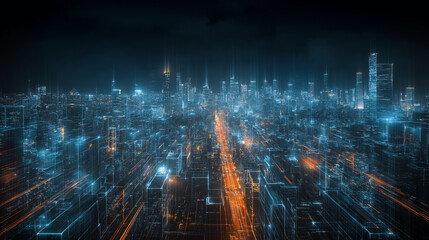 Naklejka premium digital fractal realms