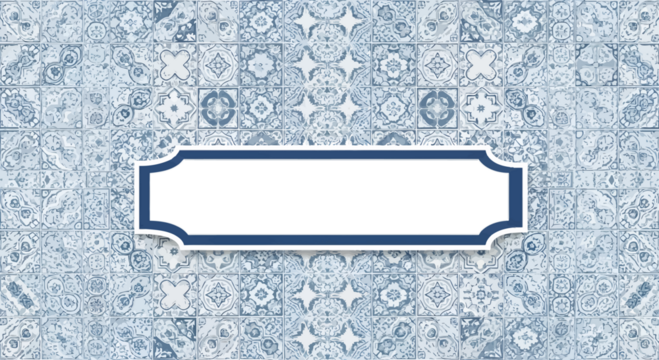 Elegant Blue Tile Background Design