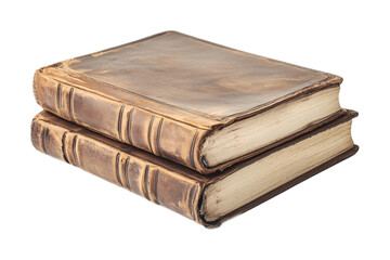 Leather Journal for Writing and Artistic Projects - Isolated on White Background