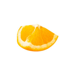 Orange slice, cutout, full depth of field.