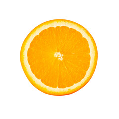 Orange slice, cutout, full depth of field.