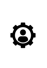 Setting Profile Cog Icon Design