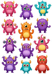 Cute Cartoon Monster Collection