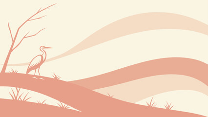 Fototapeta premium Peach Cream Minimalist Gradient Blur Background