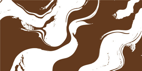Melted chocolate vector seamless pattern for sweet dessert and coffee shop design