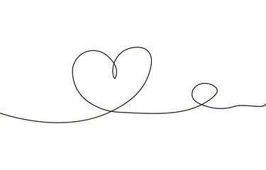 One line hearts vector collection, Love hearts illustration, One line vector, valentines clipart.