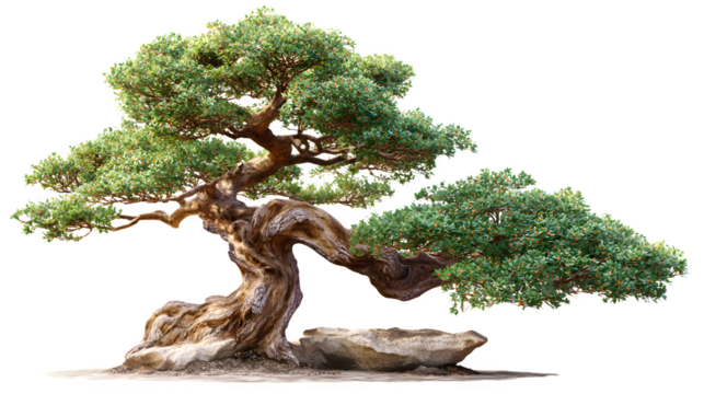 bonsai tree isolated
