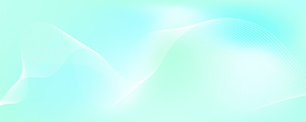 Fresh turquoise gradient wave with flowing lines, perfect for nature-themed designs, wellness branding, or modern digital layouts.