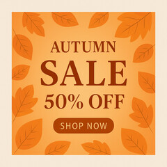 Fototapeta premium autumn sale labels