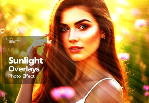 Golden Sunlight Overlays Photo Effect