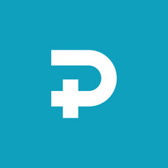 Obraz premium Positive Plus Logo Design Vector Template