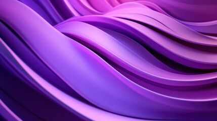 Obraz premium Abstract Purple Waves: A 3D Render of Flowing, Swirling Curves
