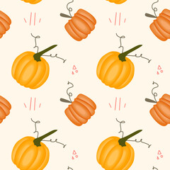 Autumn theme for seamless pattern 