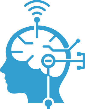 Artificial intelligence brain computer interface concept