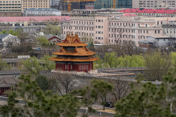 View of Forbidden City (Palace Museum) in Beijing, China.