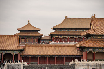 View of Forbidden City (Palace Museum) in Beijing, China.