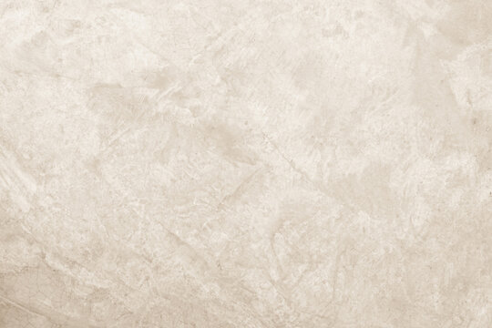 Colour old concrete wall texture background. Close up retro plain cream color cement wall background texture. Design paper vintage parchment element.