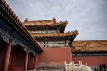 View of Forbidden City (Palace Museum) in Beijing, China.