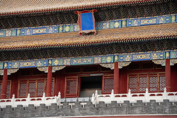View of Forbidden City (Palace Museum) in Beijing, China.