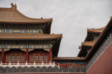 View of Forbidden City (Palace Museum) in Beijing, China.