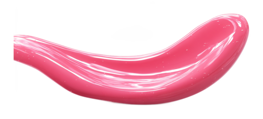 Lip Gloss for Lip Care and Shine - Isolated on White Background