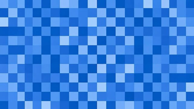 Varied blues fill this square mosaic