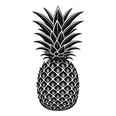 Obraz premium pineapple on black