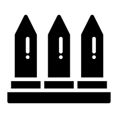 spike. This is a vector single icon with a solid style. Suitable for any purpose, such as website design, mobile app design, logo design, pattern design, etc 