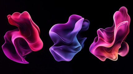 Abstract color shapes background